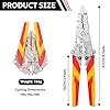 QingWing 14 in 1Pinza Spelafili Pieghevole Multifunzione, Portatile Pinza da Elettricista Multifunzione, Pieghevole Spelafili Elettricista Professionale, per Spelare, Avvolgere, Spaccare, Crimpare