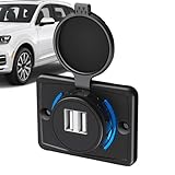 USB-Ladeanschluss, USB-Ausgang | 3,1A USB-Steckdose Wandhalterung | Kontrollleuchte, USB-Steckdosen-Adapter, Ersatz für Auto-USB-Buchse, Wohnmobil-Telefon-Ladegerät für Bus-Fahrzeuge