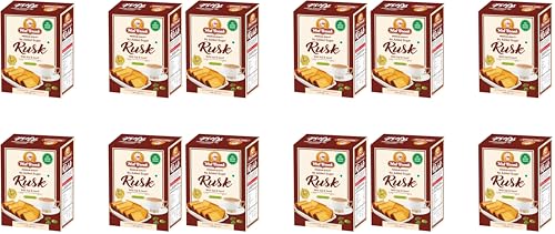 Image of Midbreak No Added Sugar Rusk - 200gm (Pack Of 12) | Handmade & Crispy Toast With | Eggless & Healthy Teatime Snack | Authentic Indian Elaichi Rusks
