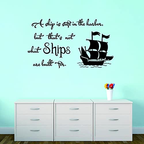 Vinilo Decorativo Barco Pirata con Frase 16"x28" miniatura 7