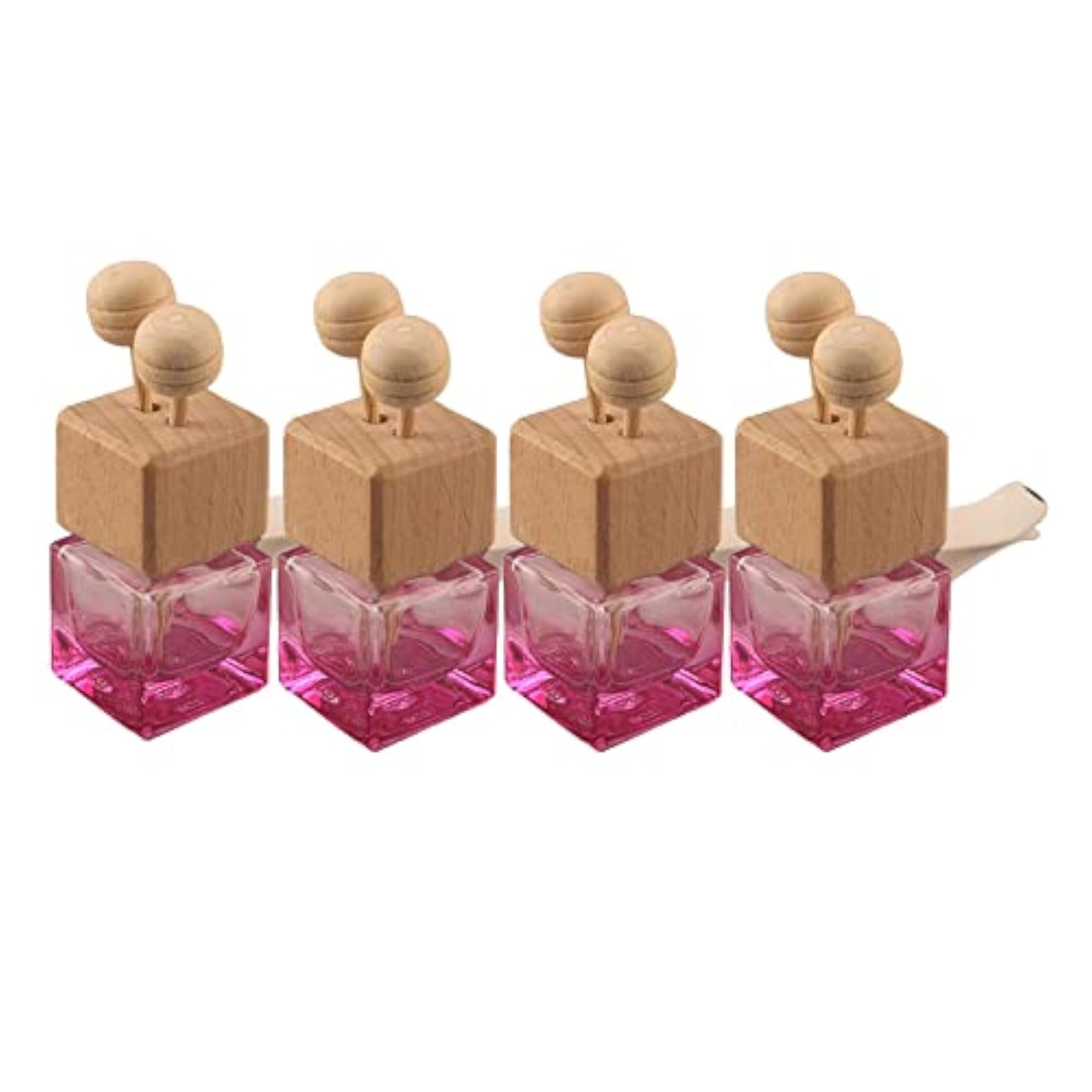 Car Aromatherapy Diffuser Bottles, 4-Piece Set