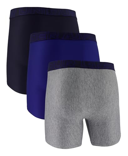 Image of Under Armour mens Multi-pack Performance Tech Boxerjock Brief, 6 inch Inseam, All-day Comfort & Soft