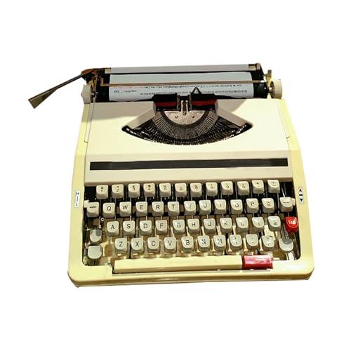 Old Retro Typewriter, Portable Manual Typewriter, Nostalgic Typewriter for Notes Or Letters Or Creative Writers Literary Gift