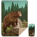 KawaGebo Kamp Campingdecke Ultraleicht Warm I Outdoor Reisedecke verstaubar I Camping Decke wasserabweisend f&uuml;r Wandern, Reisen, H&auml;ngematte,Van, Flugzeug DeckeI Thermal Sherpa & Ripstop,145x200cm