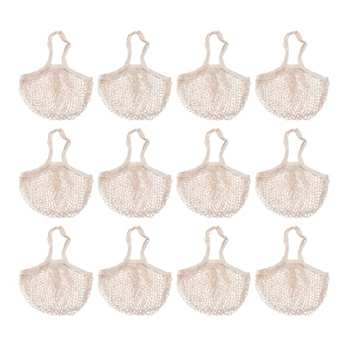 Bolsas de comestibles de malla transpirable de algodón que protegen tus alimentos en tus compras 5