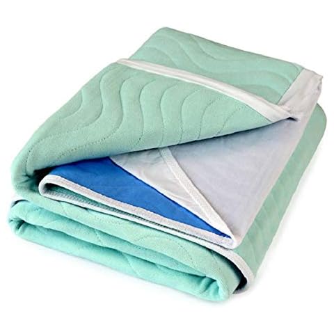 Community 85 x 135 cms, 33½” x 53" With Wings, 4L Washable Waterproof Absorbent Bed Pad Double Bed Cover