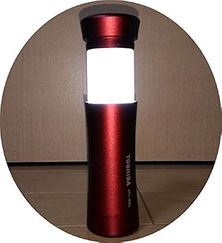 Toshiba LED Flashlight/Lantern KFL-403 (2-Way Flashlight/Lantern, Red)