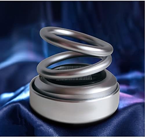 プレゼント Zhe 車 芳香剤 マダブルリング 高級 消臭 太陽エネルギー 空気清浄機 1枚アロマパッド付き 自動回転 ソーラー