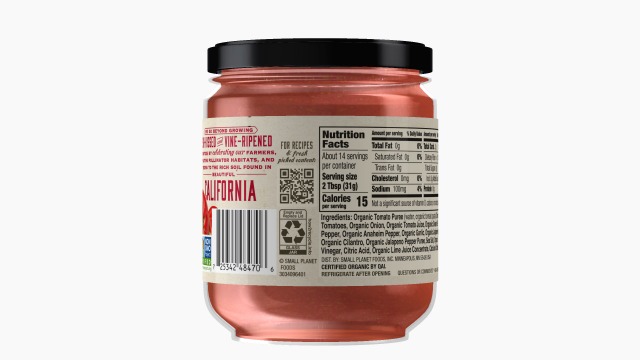 Muir Glen USDA Certified Organic Medium Salsa - 16 Oz Jar