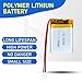 Qimoo 502535 3.7V Lipo Battery 450mAh 502535 Rechargeable Lithium Polymer Battery Pack with JST PH2.0mm Connector for Electronic Device