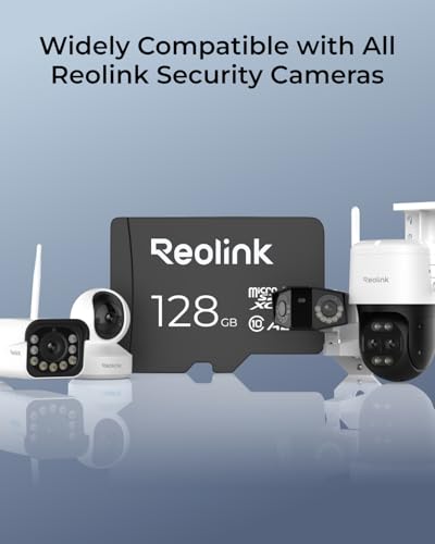 Image of REOLINK 128GB microSDXC UHS-I Memory Card, U3, A2, V30, Class 10 (Pack of 2)