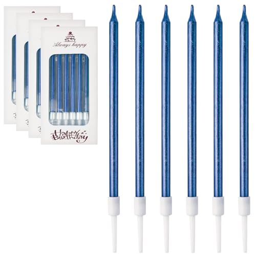 DONQL Geburtstagskerzen Für Torte, Dünne Lange Geburtstagskerze Mit...
