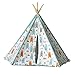 Produktbild HIGHKAS Kinder Tipi Spielzelt - Indian Wigwam Kinder Tipi Spielhaus - 100% Baumwolle Leinwand Princess Girls Zelt für drinnen und draußen