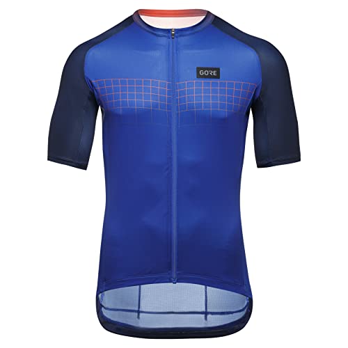GORE WEAR Herren Grid Fade 2.0 Trikot, Ultramarine Blue/Firebal, M EU