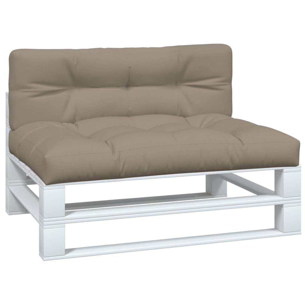 Homgoday Poduszka ogrodowa, poduszka na siedzenie, poduszka na sofę, poduszka na ławkę ogrodową, poduszki na palety 2 szt. Tkanina taupe Model360741
