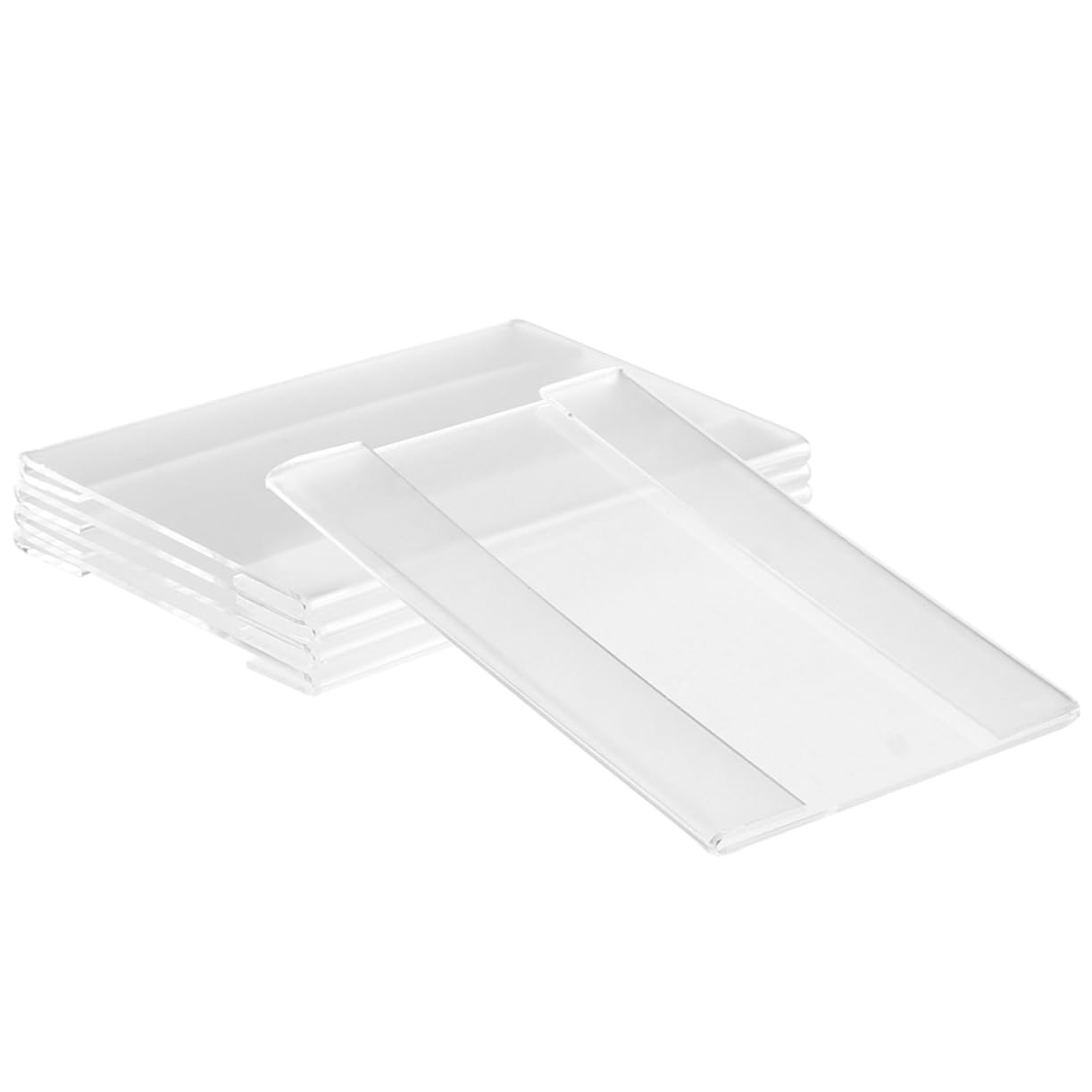 NUOBESTY6pcs Oem Mini Cake Stand with Dome Lists Display Stands Desktop Rack Clear Display Advertising Clip Tag Display Holder Merchandise Sign Clip Signage Acrylic