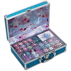 Maletin Markwins Frozen in Time Beauty Travel - Neceser Frozen II, Set de Maquillaje para Niñas - Maquillaje Frozen - Selección de Productos Seguros en un Maletín de Maquillaje Reutilizable