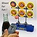 bottle cap shooting gun - Fun bottle opener tool launches bottle caps for parties, barbecues, and bar games (red-black)