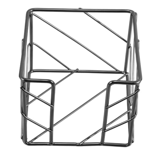 DIYEAH Black Metal Memo Holder Chic Iron Wire Dispenser for Notepad Organization Stylish for Office School and Dorm Desk Supplies
