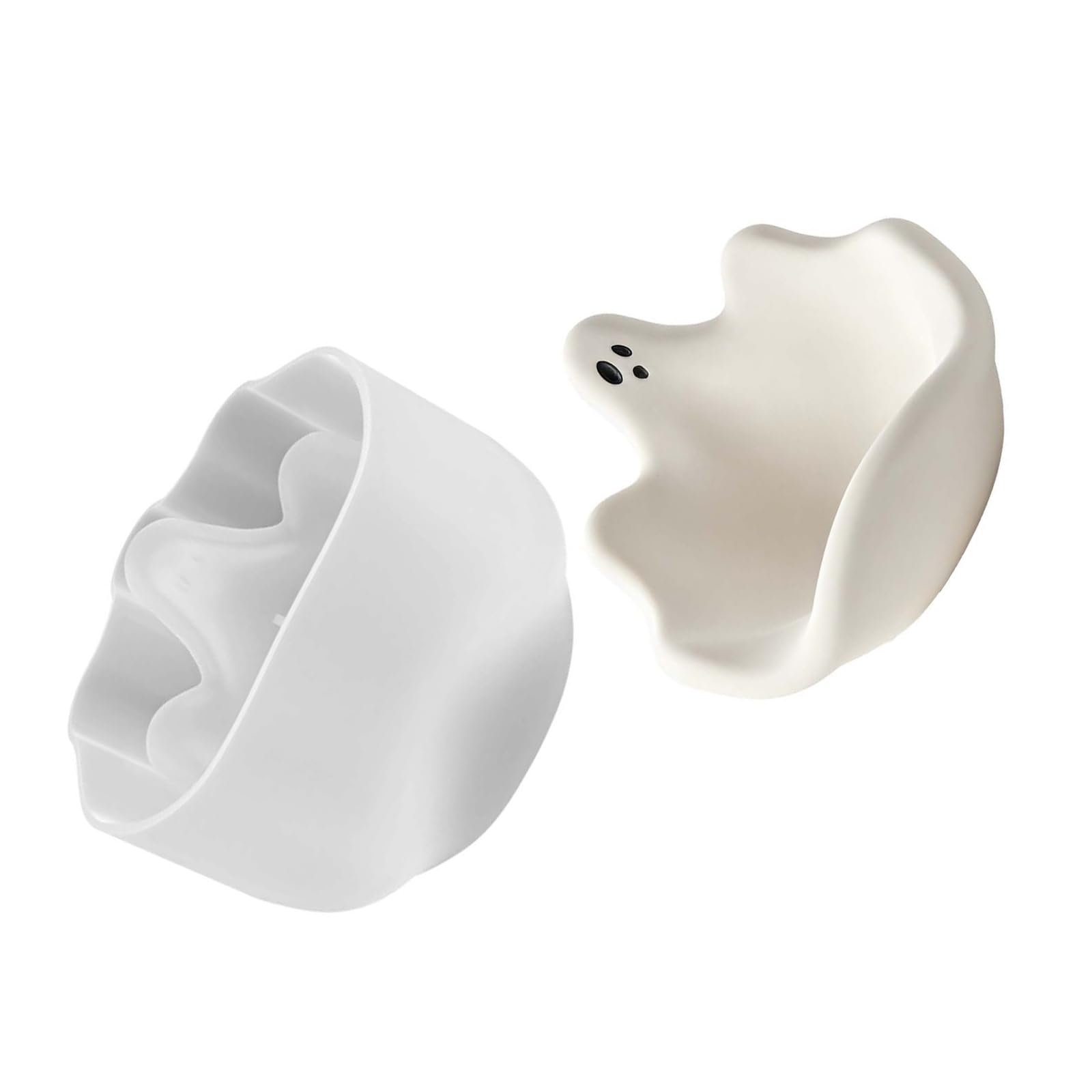 Tsophreniq Halloween Character Mold White Silicone Bowl Form for Resin Casting, Small Catchall Tray Project Mold for Plaster, Clay and Wax Halloween Bowl Silicone Resin Casting Plaster Wax