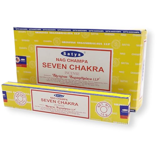 Satya Räucherstäbchen x LAVISA, Meditation, Aromatherapie, Duft (7 Chakra)