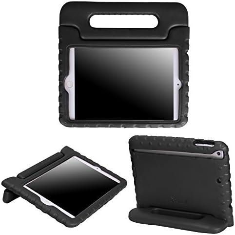 HDE Kids Case for iPad Mini 2 3 -Shock Proof Rugged Heavy Duty Impact Resistant Protective Cover Handle Stand for Apple iPad Mini 1 2 3 Retina (Black)