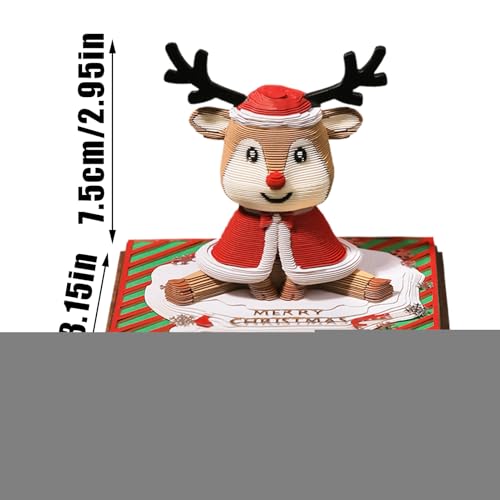 Calendrier sculpture en papier 3D idée cadeau enseignant et bureau