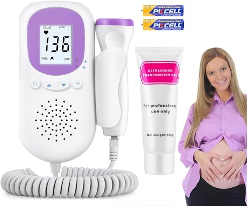 Baby Monitor Pregnancy Accessories,Portable Doppler Fetal Heart Rate Monitor for Home Use
