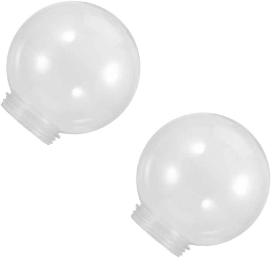 2pcs Globe Lamp Shade Modern Lamp Shades Round Acrylic Lampshade Replacement Globe Light