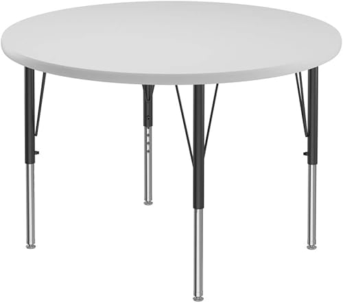 Miniatura 65 de Correll - Mesa rectangular de 24 x 36 pulgadas, mesa de actividades superior de borrado en seco, altura ajustable (19 a 29), laminado de alta