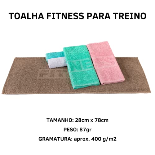 Kit 5 Toalhas Academia Fitness para Execicios Corrida Crossfit Grande 28x78cm 400gr (Masculina)