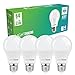 Produktbild E27 LED Warmweiss, LIGHTNUM 9W LED Birne Ersetzt 60W Halogenlampen, 806 Lumen, 2700K Warmweiß, Matt, Kolbenform, E27 LED lampen, Edison Glühbirne E27, A60 LED Leuchtmittel, Nicht Dimmbar, 4 Stück