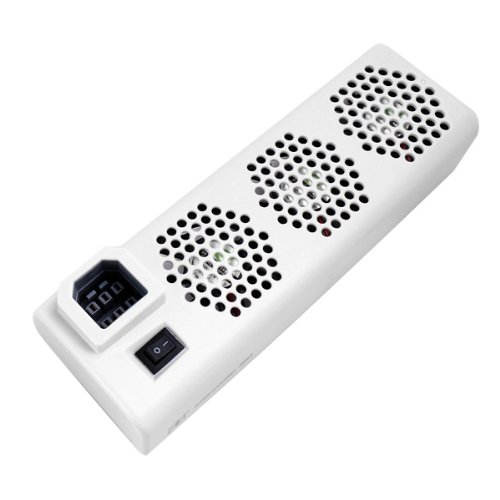 OSTENT Cooling Fan Heat Exhauster Cooler Compatible for Microsoft Xbox 360 Console Video Game Color White
