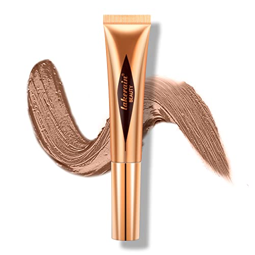 Lisara Contour Beauty Wand, Liquid Contour Stick Liquid Face Concealer Contouring with Cushion Applicator, Bronzer Stick Natural Matte Finish, Lightweight & Super Silky Cream Contour Stick(#05)