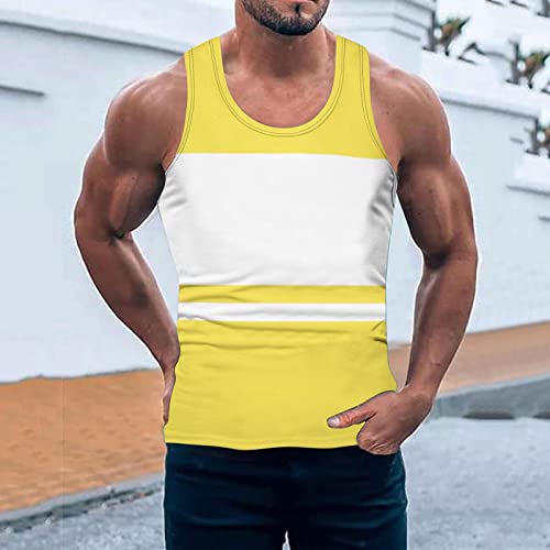 Crop Tops Men Men Slimming Tummy Control Chest Compression Hide Gynecomastia Undershirt Shapewear Casual Shirts For Men Outdoor Casual Blouse Shirt Men Workout Shirts(Yellow,Medium) #TOP3