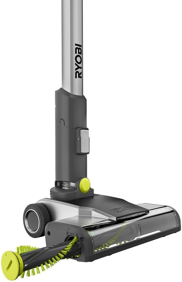 RYOBI ONE+ 18V Cordless Stick Vacuum Cleaner Kit with 4.0 Ah Battery and Charger (Renewed)