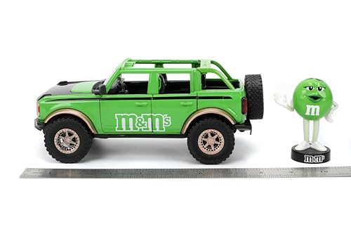 Jada M&M'S 2021 Ford Bronco Die-cast 1:24 Verde miniatura 3