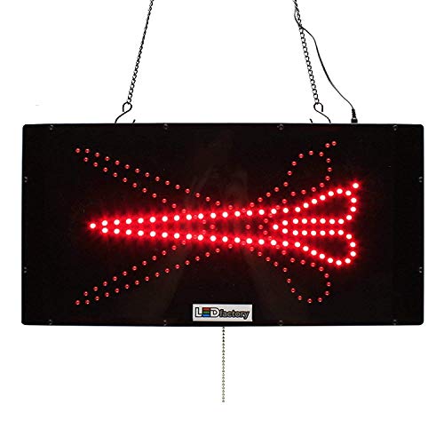 LED Factory Scissors Hair Salon Business Sign #TOP12