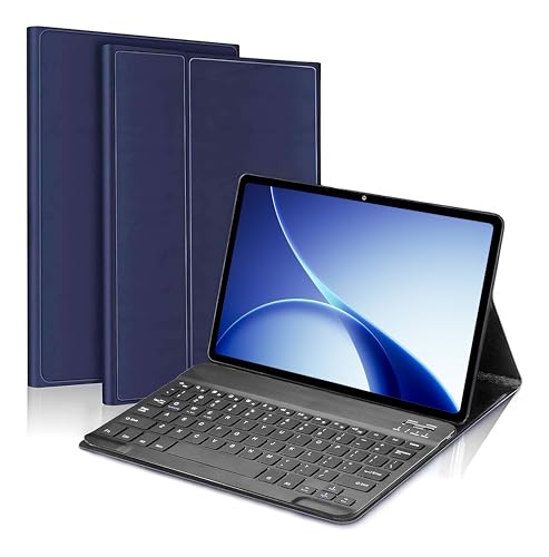 Image of ProElite Keyboard case for Oppo Pad 5 12.1 inch, Magnetic Detachable Wireless Bluetooth Keyboard for Oppo Pad 5 12.1 inch, Dark Blue