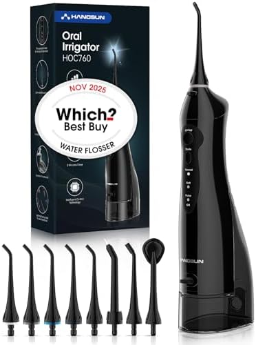 Hangsun Water Flosser for Teeth Cordless Oral Irrigator Dental Wa...