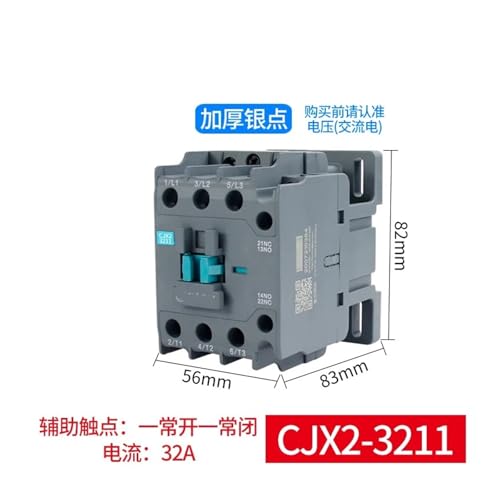 Contacteur CJX2-3211 triphasé 380V pour circuit électrique domestique