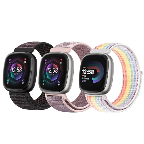 LeyuBand iCoh 3{pbN Fitbit Versa 4/Versa 3/Sense 2/SenseɑΉ \tgŒʋĈʃt@Xi[rvXgbv p jp