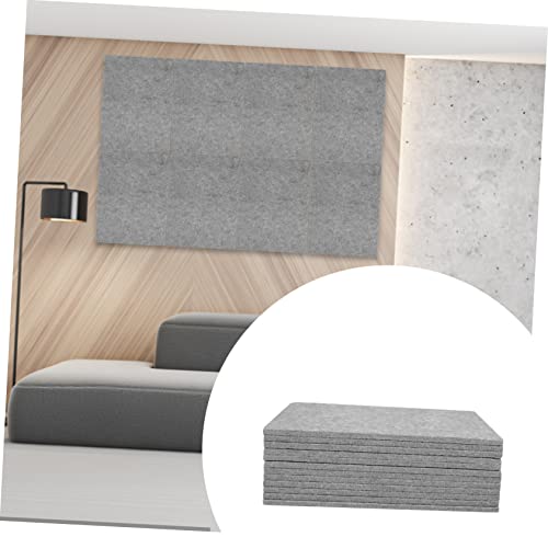Paneles acústicos absorbentes de sonido VINTORKY 12 piezas para instalación fácil en pared, para home theater, estudio y oficina, tablero de insonorización de fibra de poliéster miniatura 4