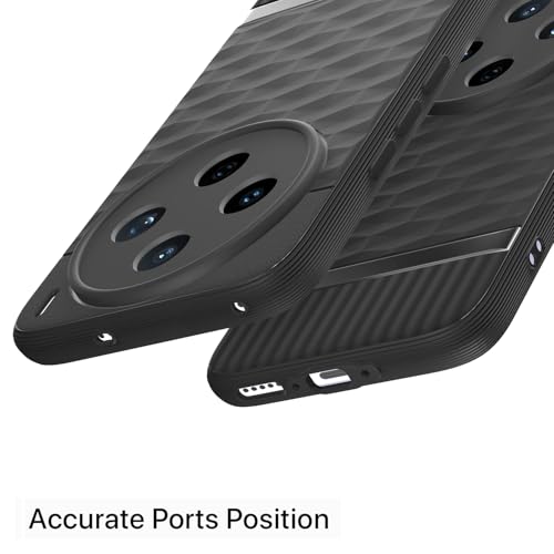 Image of Amazon Basics Back Cover for Vivo X200T 5G | Full Camera Protection | TPU Soft Flexible Shockproof Bumper Case (Black)