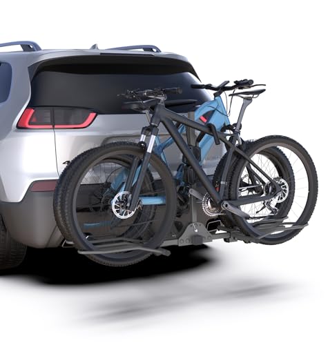 CRINDAR Bike Rack Hitch for Car, 160 Lbs Capacity Foldable