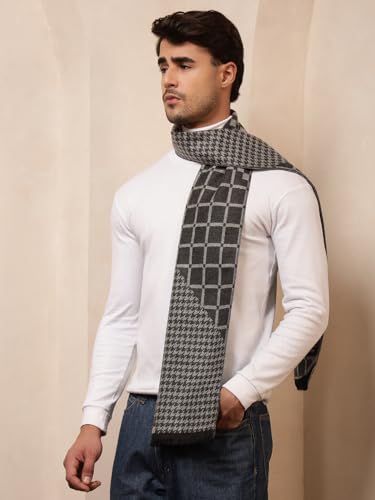 Image of Ravaiyaa - Attitude is everything Men's Reversible Stripe Pattern Winter Wool Scarf, Muffler 72 inchx12 inch Inch