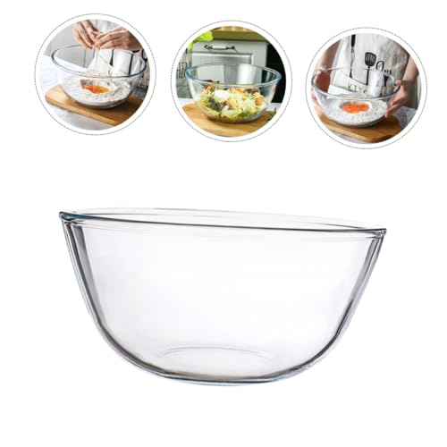 Bol à salade en verre résistant pour réchauffer et servir