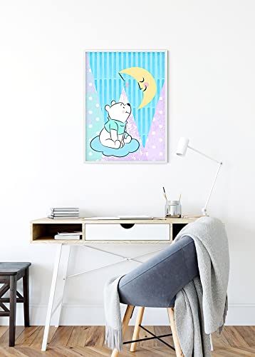 Póster de Winnie Pooh Moon para decorar el cuarto de un bebé 5