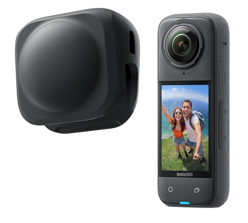 Image of M.G.R.J Silicone Protective Case for Insta360 X5 / X4 Lens Cap (Black)