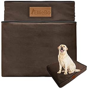 Ellie-Bo Lit imperméable pour Chien de Rechange Housse, 121,9 cm, 117 x 75 cm, 2 x L, Marron